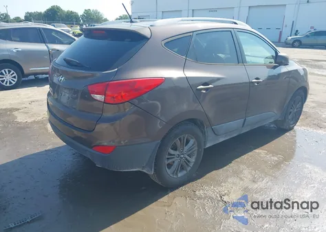 2014 Hyundai Tucson Se from USA, damaged, VIN KM8JU3AG8EU825401